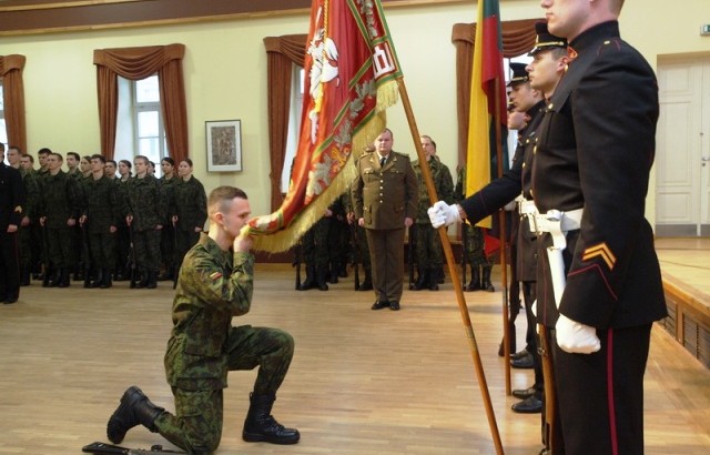 JKVM dalyvių priesaikos ceremonija. K. Dijoko nuotr.