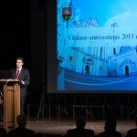 L. e. p. VU rektorius prof. Jūras Banys apžvelgė 2013-uosius. E. Kurausko nuotr.